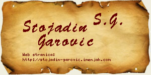 Stojadin Garović vizit kartica